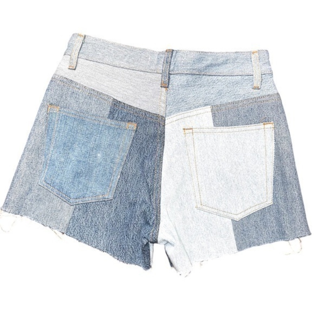 NWOT ▶️ EB Denim ◀️ Patchwork Jean Shorts - size 26